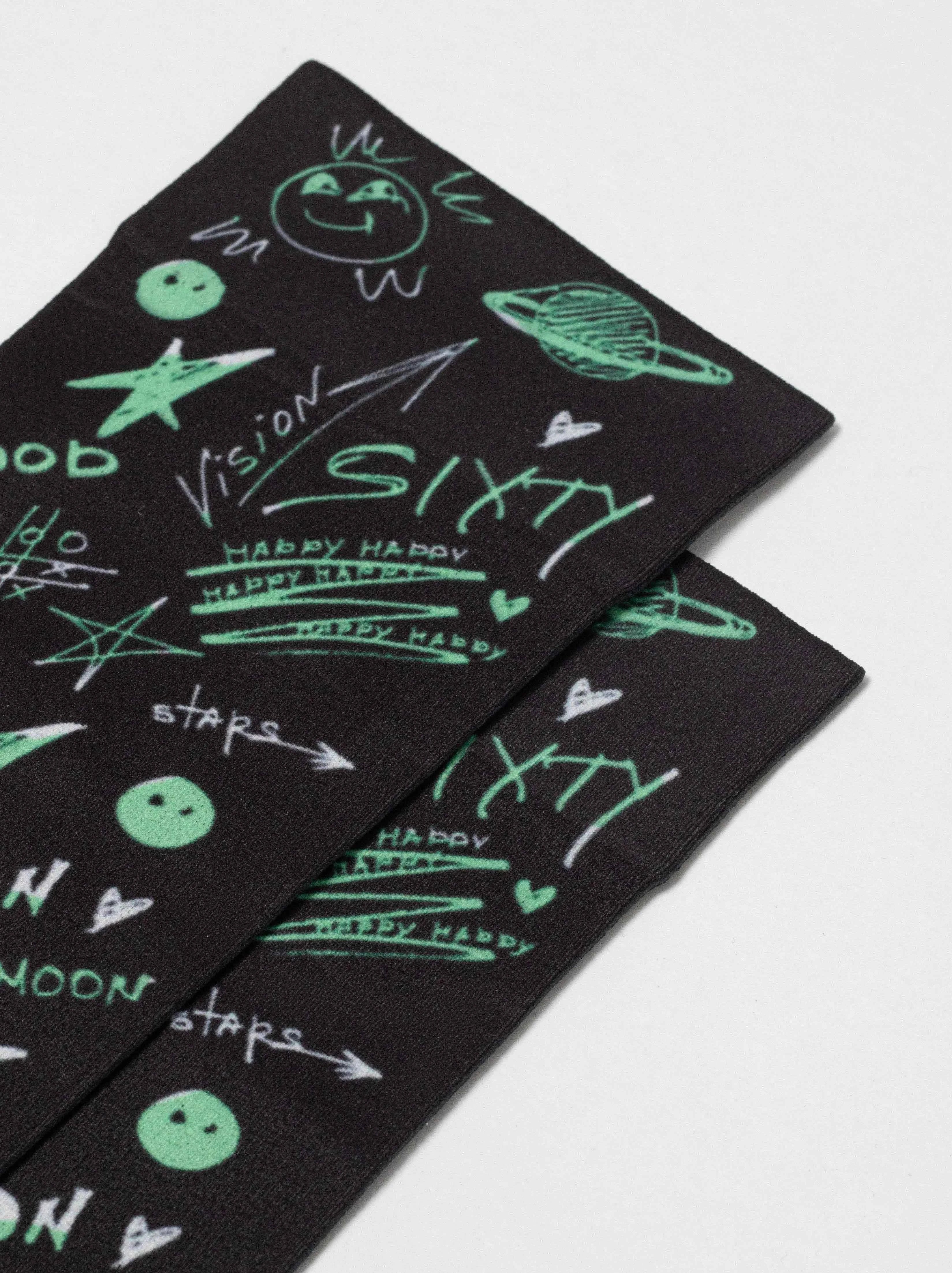 Dense Socks Conte Fantasy 913 - Moon Pattern