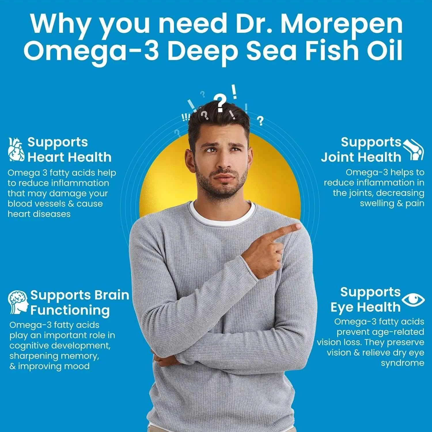 Dr Morpen Omega-3 Deep Sea Fish Oil 1000Mg + Weight Gainer