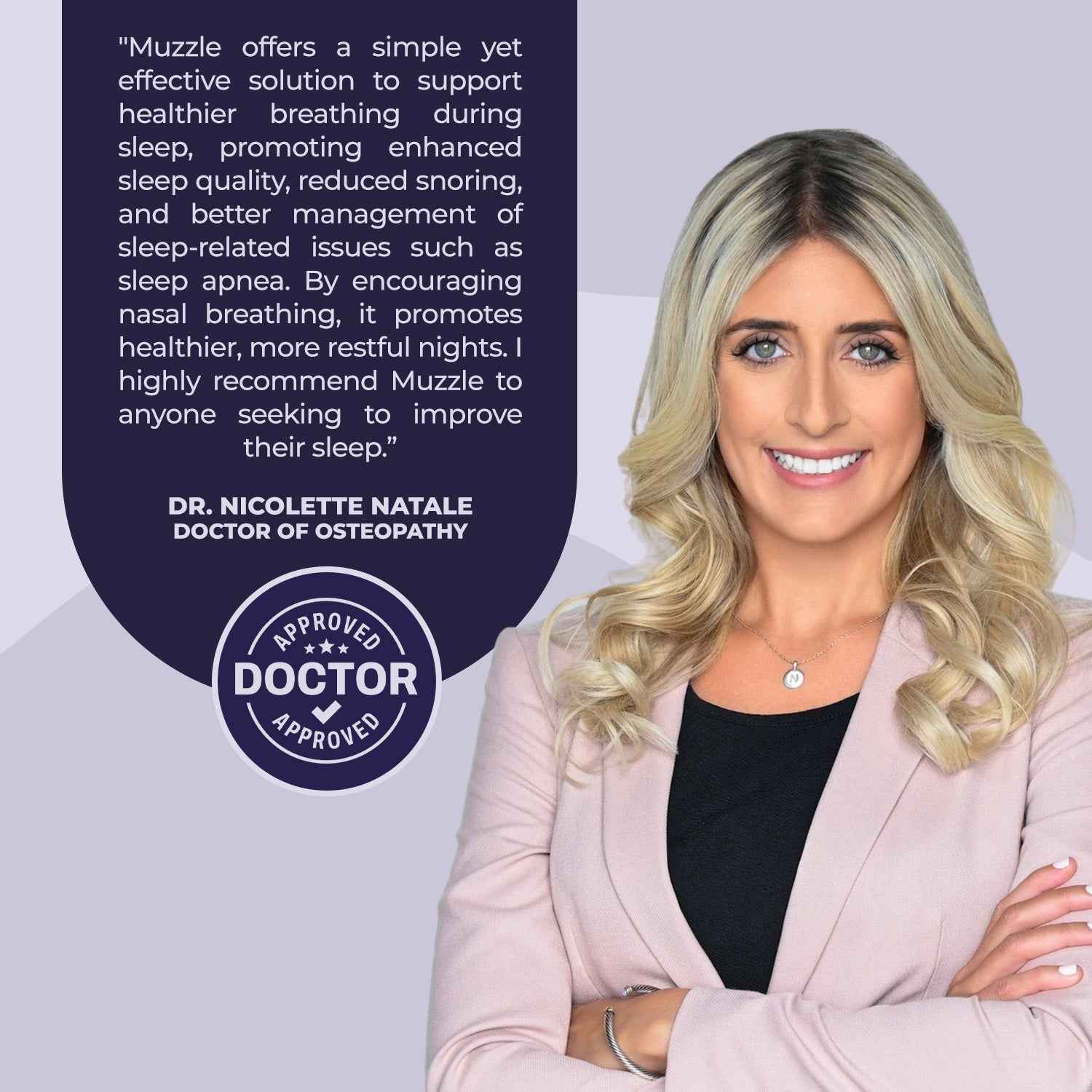 Muzzle® Mouth Tape for Adults (Strong Hold)