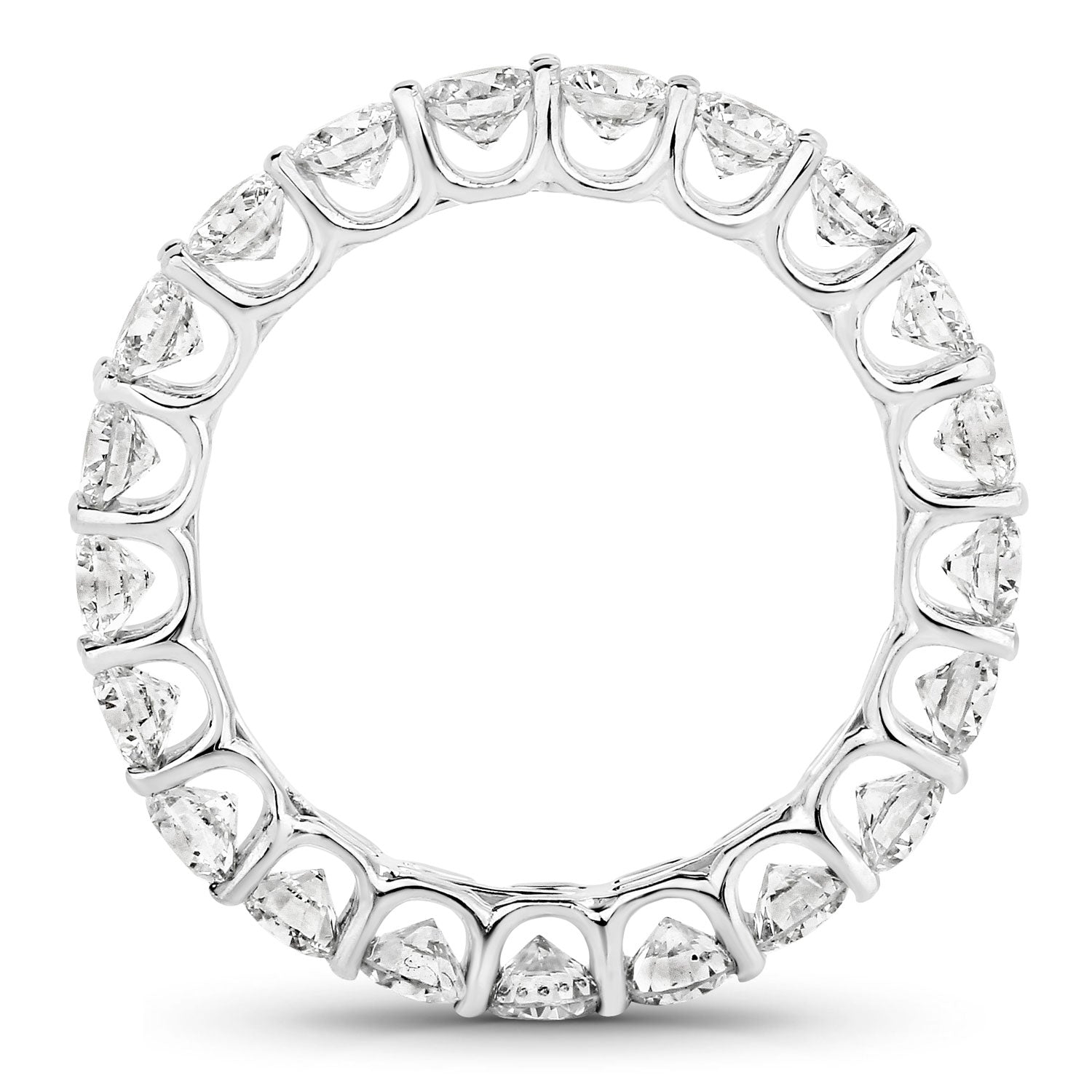 2.52 Carat Genuine Lab Grown Diamond 14K White Gold Ring by Bids.com
