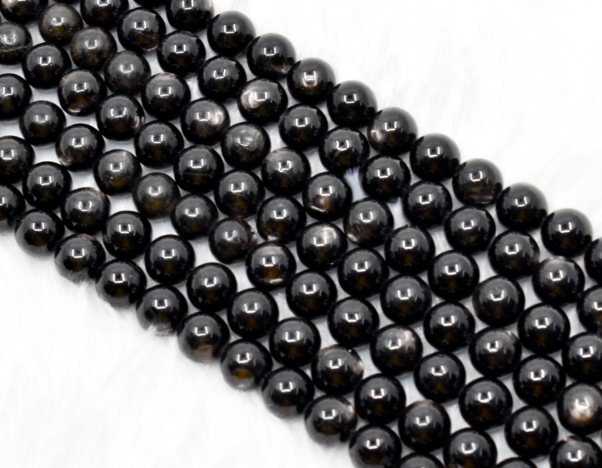 Apachetears Beads, Natural Crystal Round Beads 6mm to 10mm DestGlow