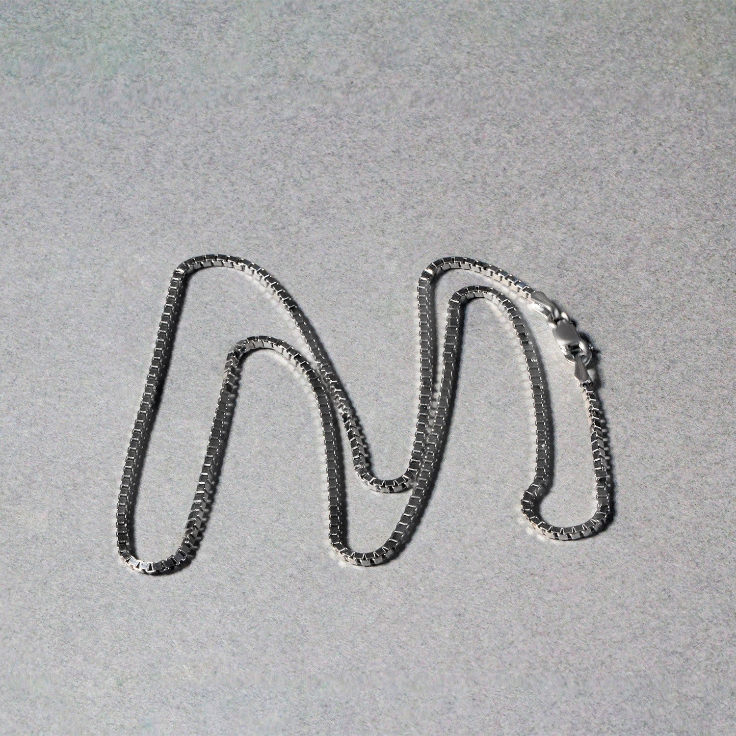 14k White Gold Classic Box Chain 1.4mm by Bids.com
