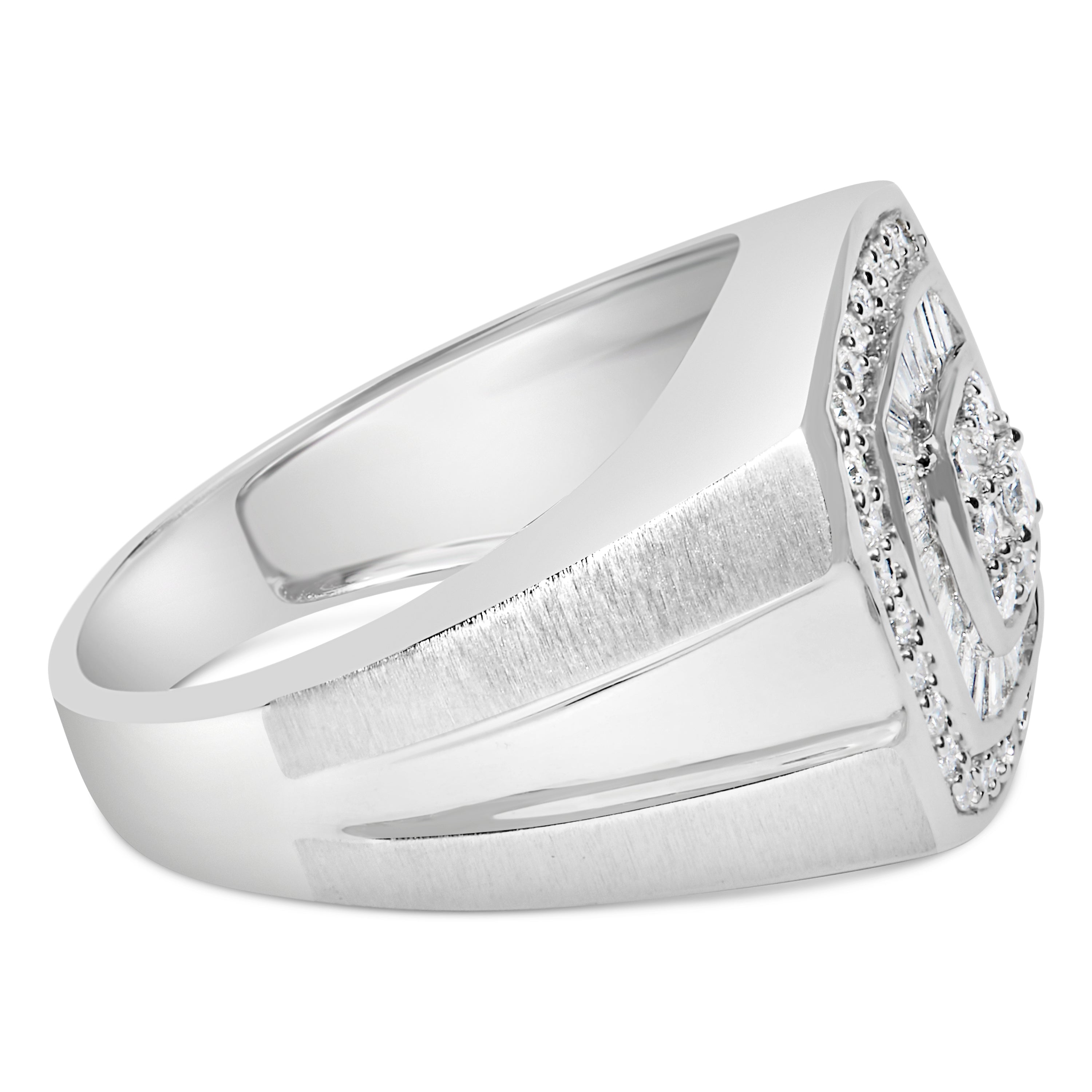14K White Gold Men&