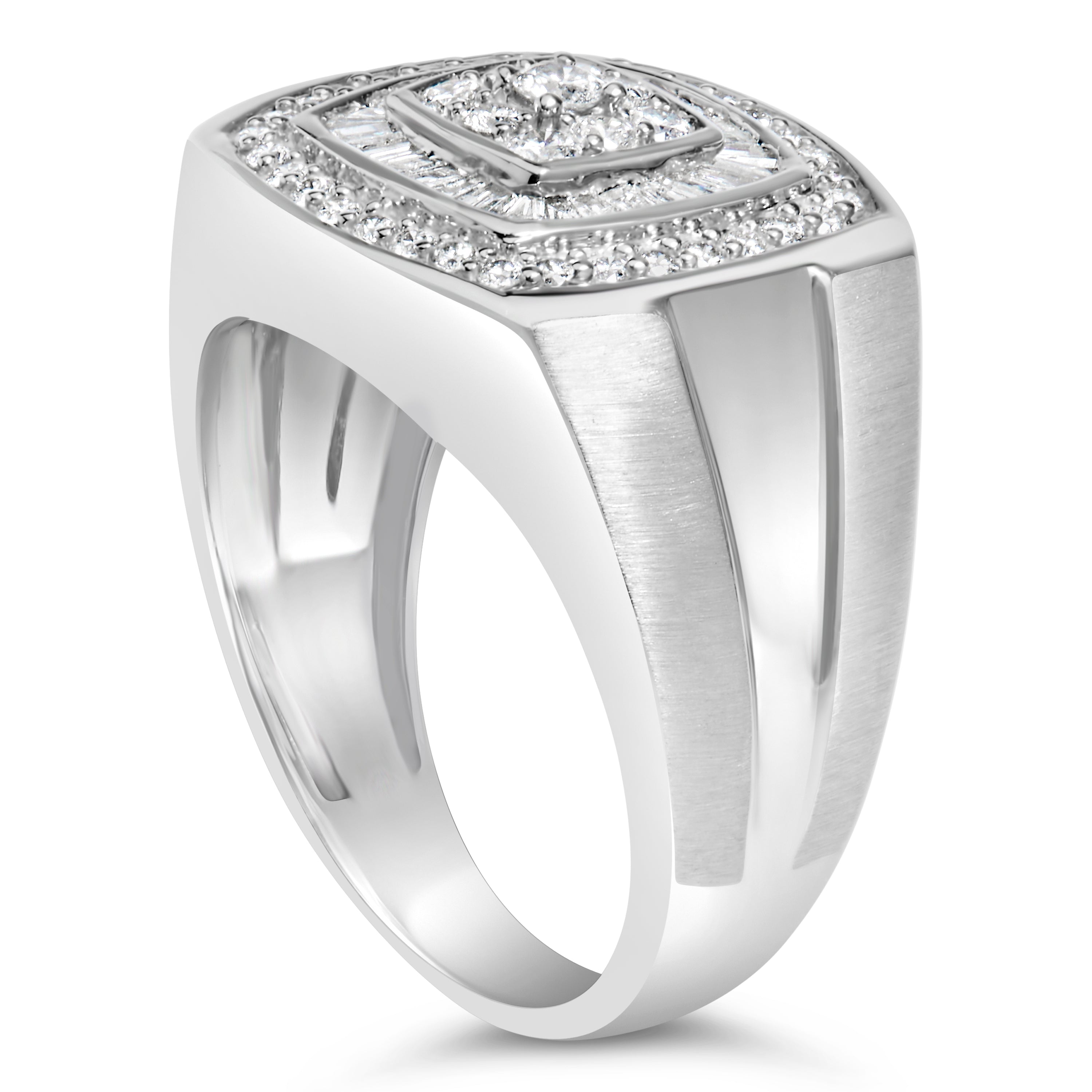 14K White Gold Men&