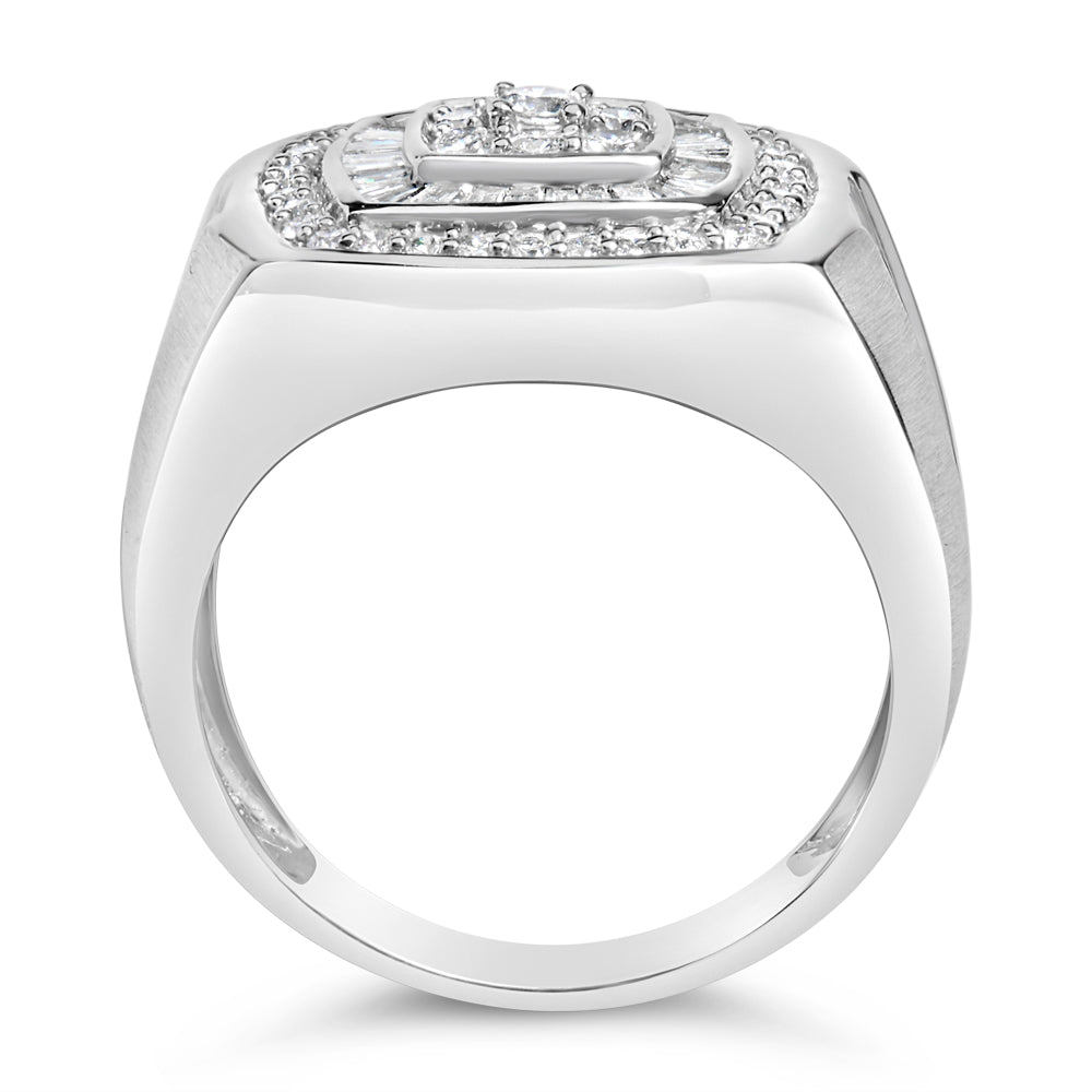 14K White Gold Men&