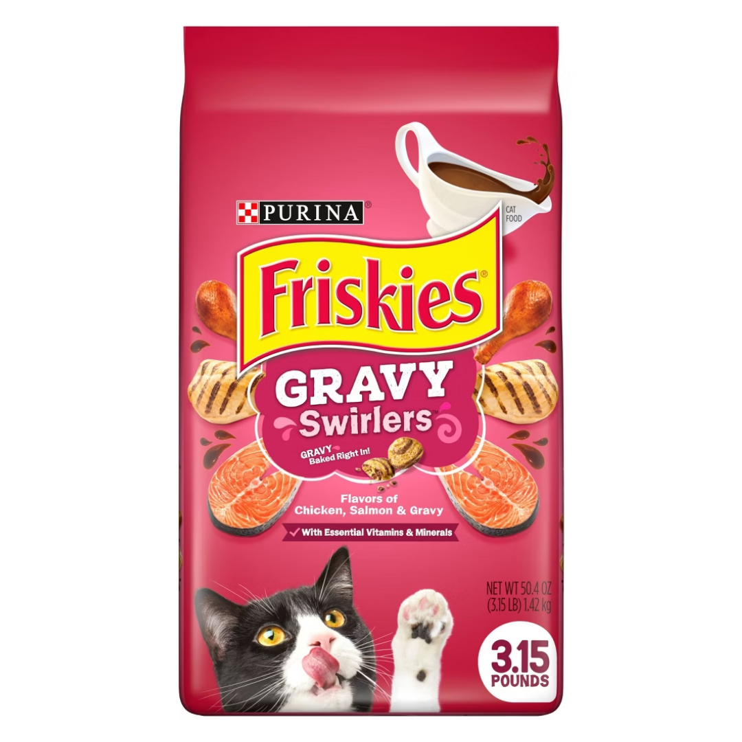 Purina Friskies Gravy Swirlers Dry Cat Food (3.15 lb) DestGlow