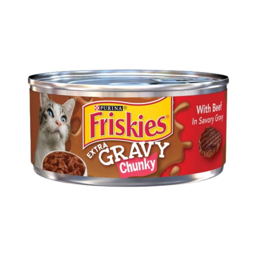 Purina Friskies Extra Gravy Chunky with Beef in Savory Gravy (5.5oz) DestGlow