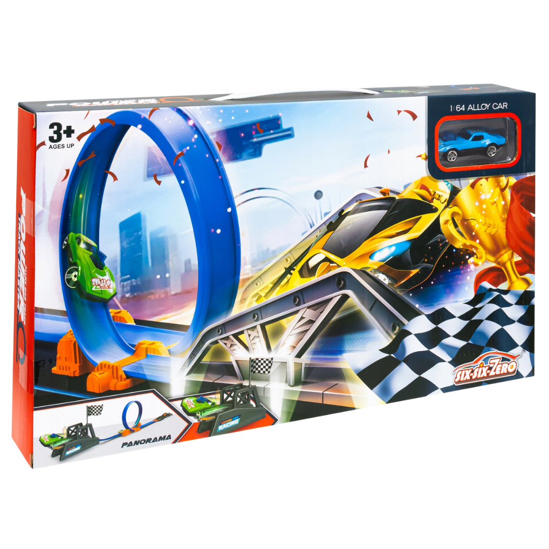 Six Six Zero Power Track Panorama Shark Attack Loop Playset DestGlow