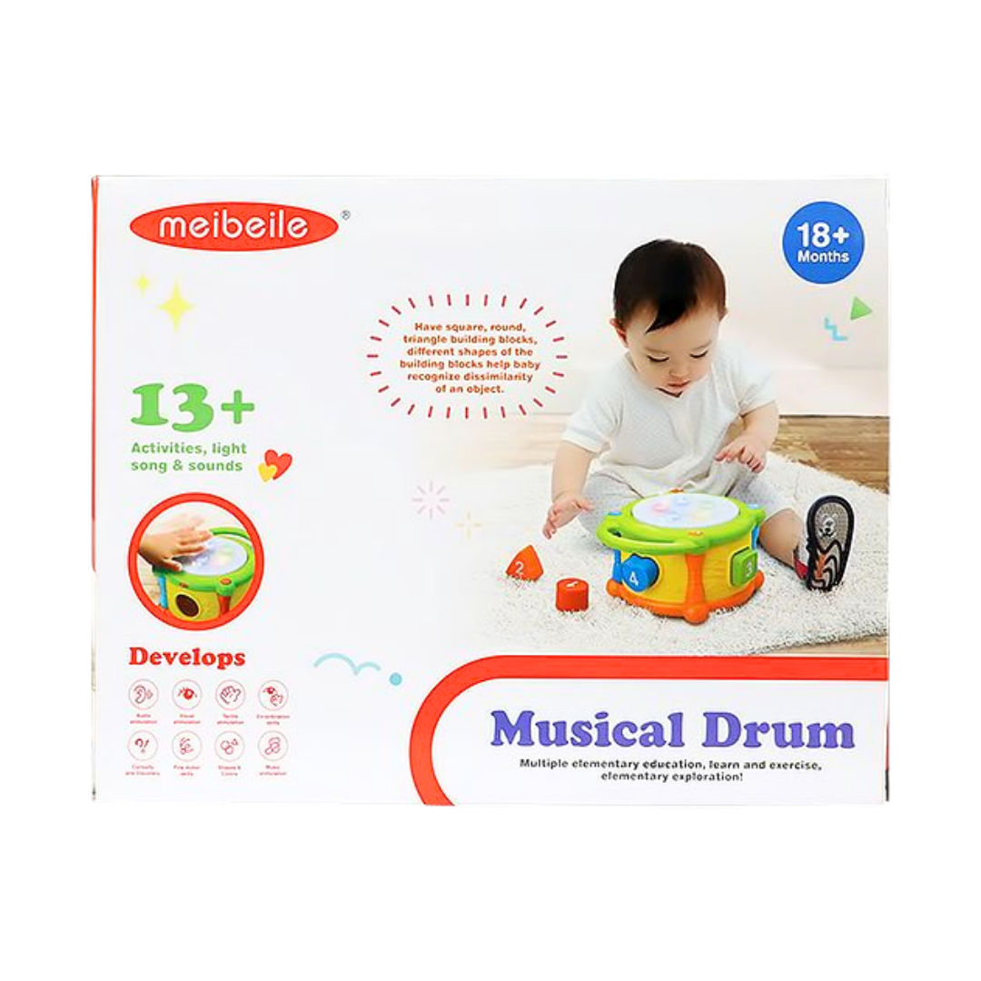 Meibeile Musical Drum & Shape Sorter Activity Toy (18m+) by Farmacias Savia