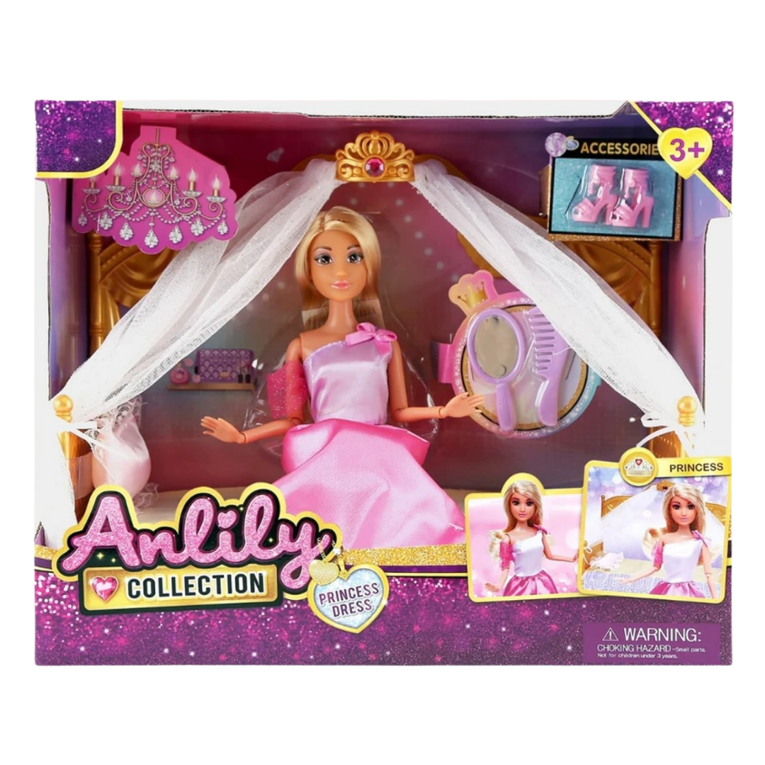 Anlily Princess Fashion Dress Up Set with 8 Dresses & Accessories DestGlow