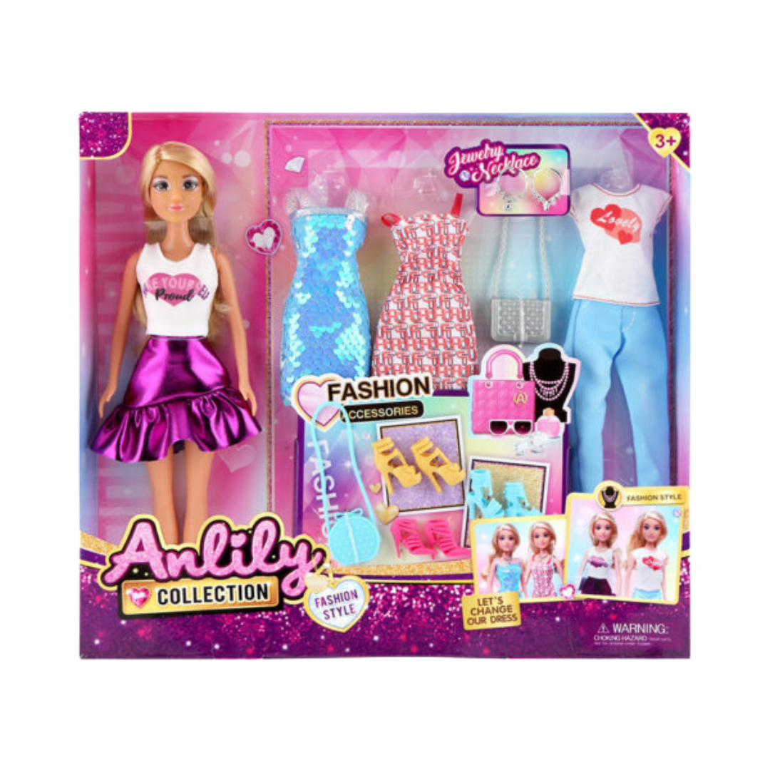 Anlily Fashion Style Doll with Accessories (3Y+) DestGlow