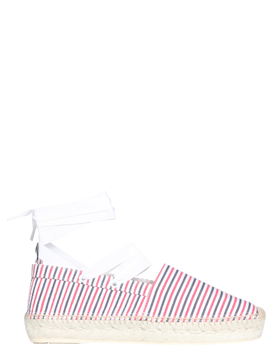 Thom Browne Women Seersucker Cotton Espadrilles DestGlow