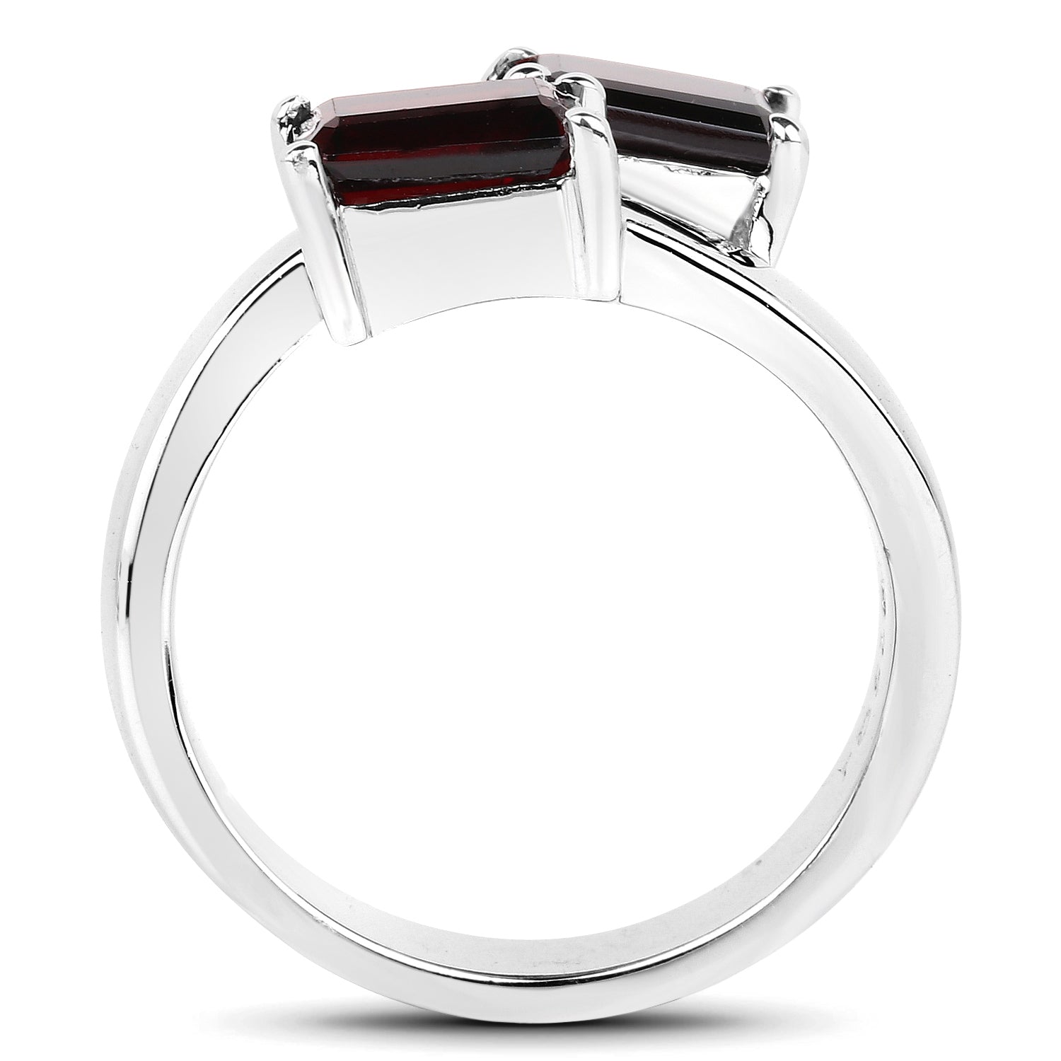 2.40 Carat Genuine Garnet .925 Sterling Silver Ring by Bids.com