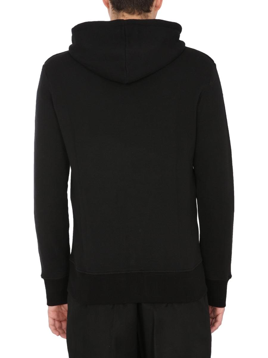 Alexander Mcqueen Men Hooded Sweatshirt With Zip DestGlow