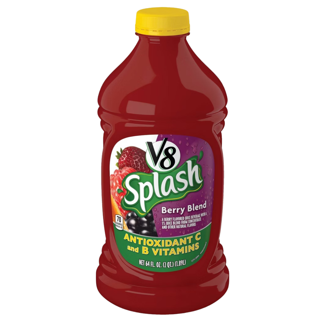 V8 Splash Berry Blend Flavored Beverage Unisex (64 oz) DestGlow