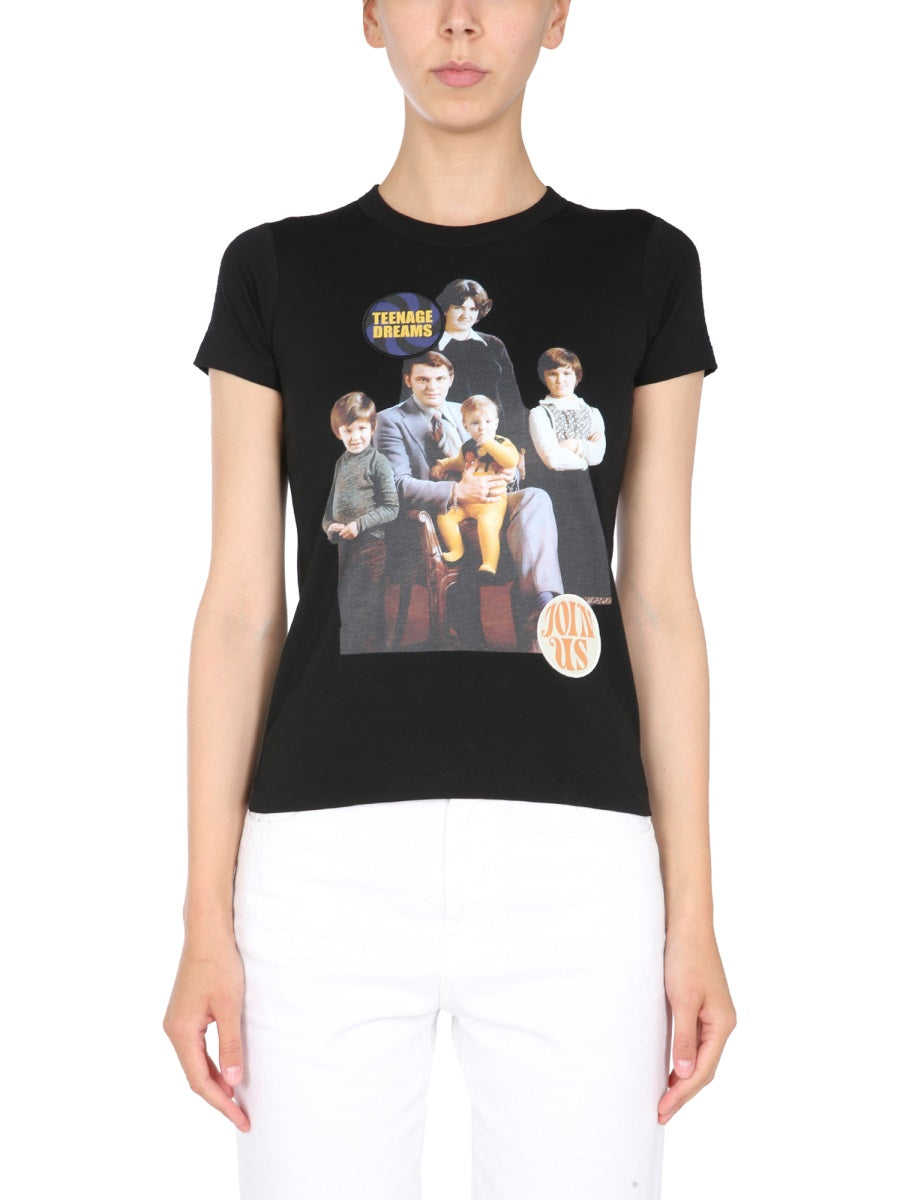 Raf Simons Women Crew Neck T-Shirt DestGlow
