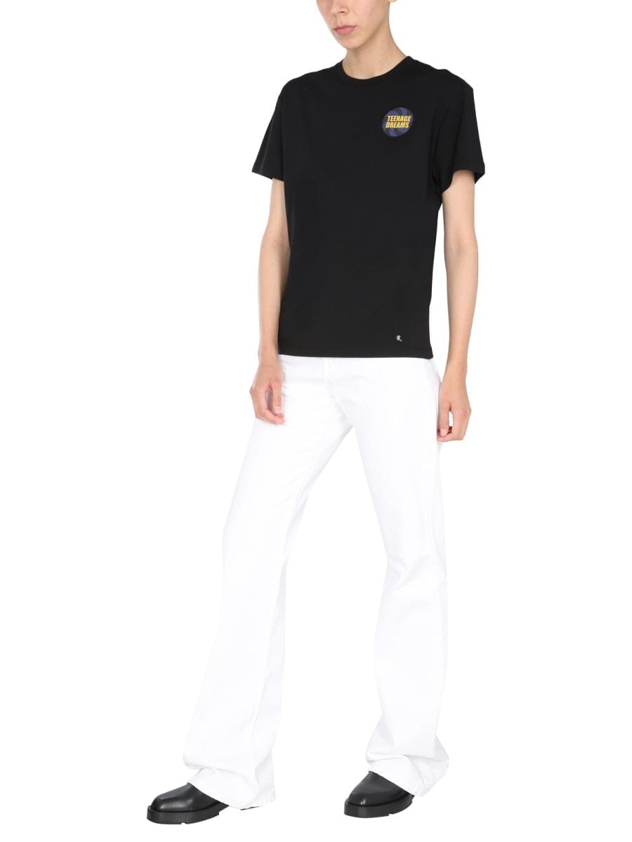 Raf Simons Women Crew Neck T-Shirt DestGlow