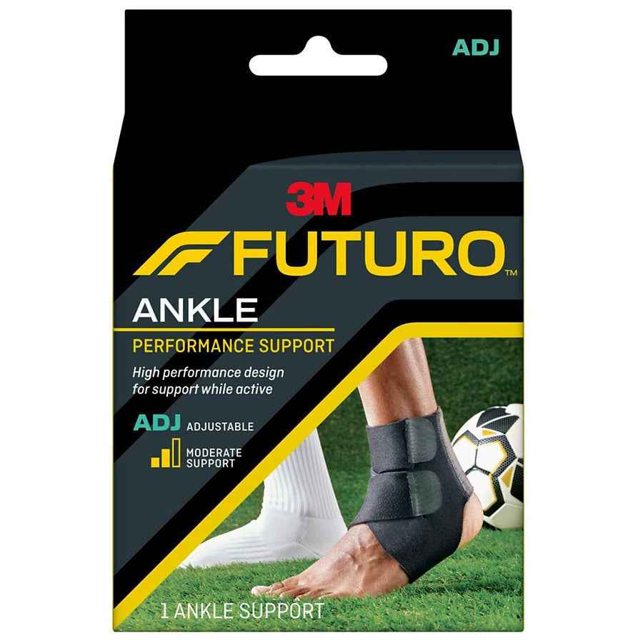 FUTURO Ankle Support with Moisture Control, Adjustable Wrap, One Size