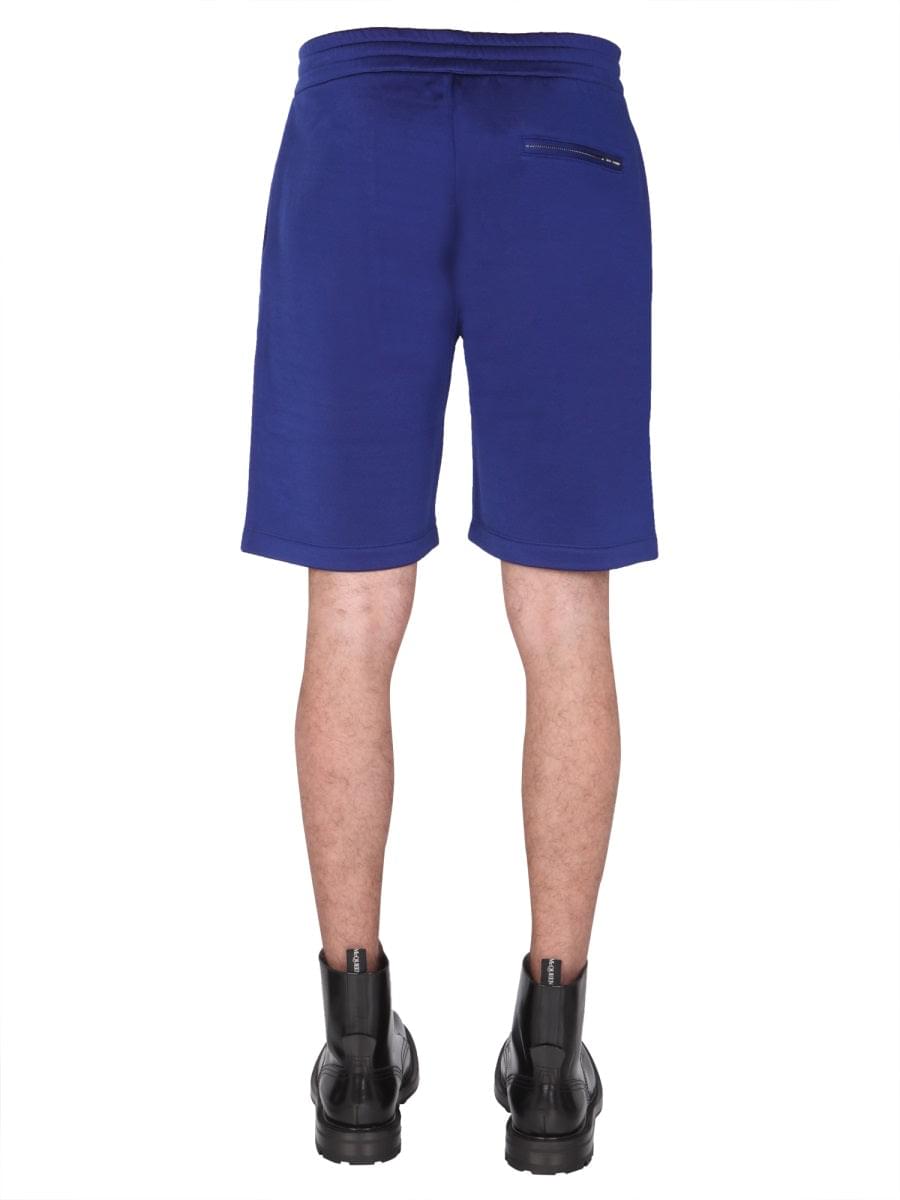 Alexander Mcqueen Men Shorts With Embroidered Logo DestGlow