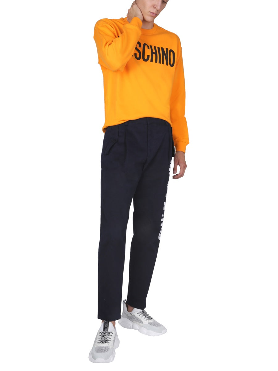 Moschino Men Symbols Logo Trousers DestGlow