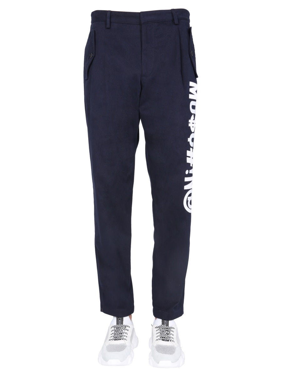 Moschino Men Symbols Logo Trousers DestGlow