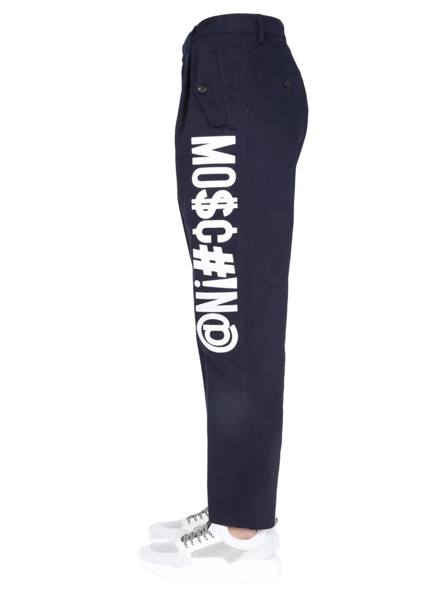 Moschino Men Symbols Logo Trousers DestGlow