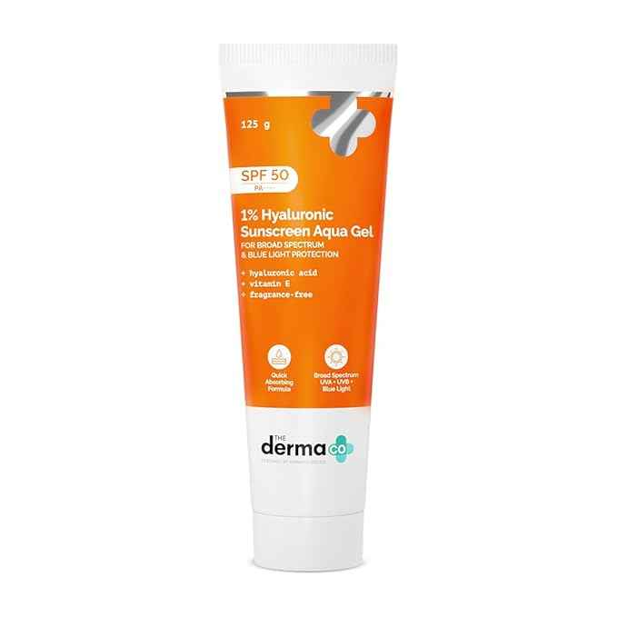 The Derma Co 1% Hyaluronic Sunscreen Aqua Gel