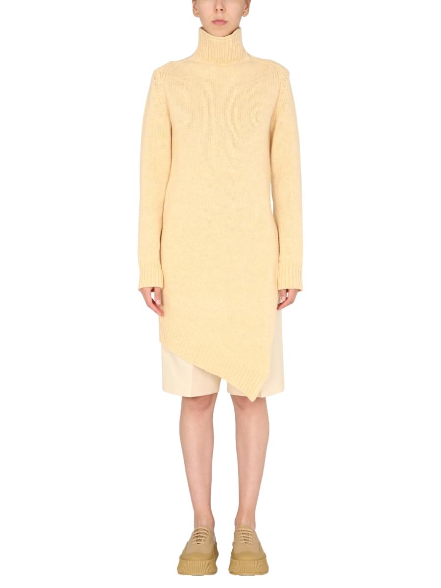 Jil Sander Women Long Asymmetric Sweater DestGlow