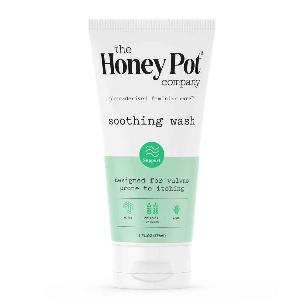 The Honey Pot Company Soothing Wash - Plant-Derived Intimate Cleanser, 6 fl oz (177 ml)
