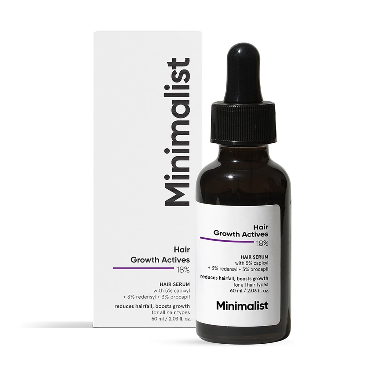 Minimalist Hair Growth Actives 18% Hair Serum by Dista