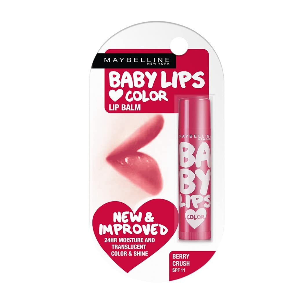 Maybelline New York Baby Lips Lip Balm - Pink Lolita and Berry Crush-SPF 20 by Dista