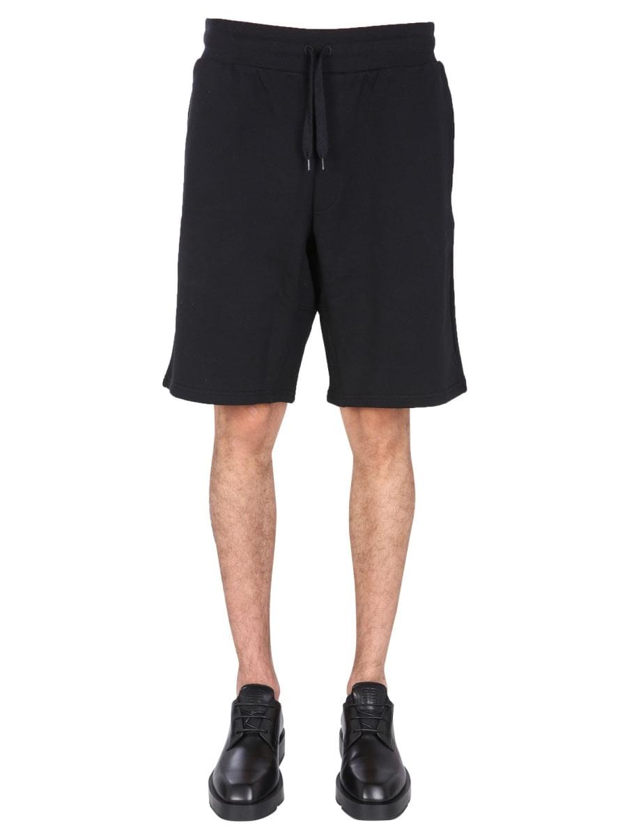 Moschino Men Bermuda With Logo Embroidered DestGlow
