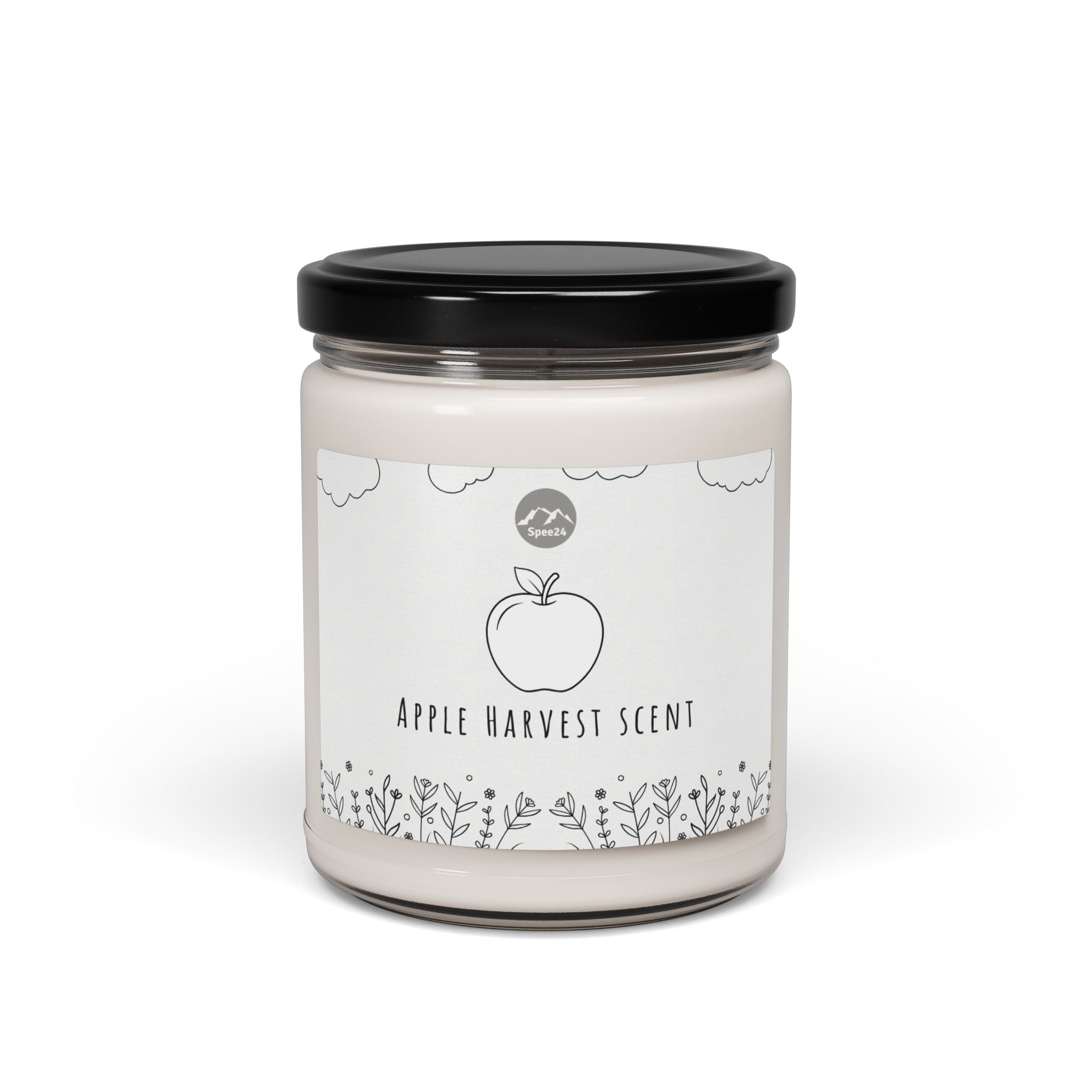 Apple Harvest Scented Soy Candle, Cozy Home Decor, Fall Gift, Relaxation Essential, Birthday Present, Aromatherapy Candle -- 9oz by Spee24, LLC