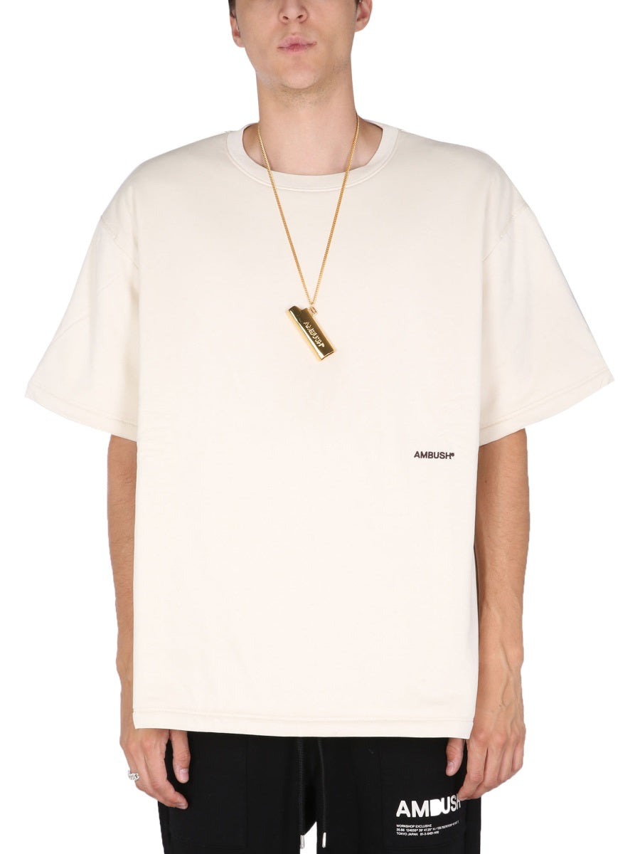 Ambush Men Padded T-Shirt With Embroidered Logo DestGlow