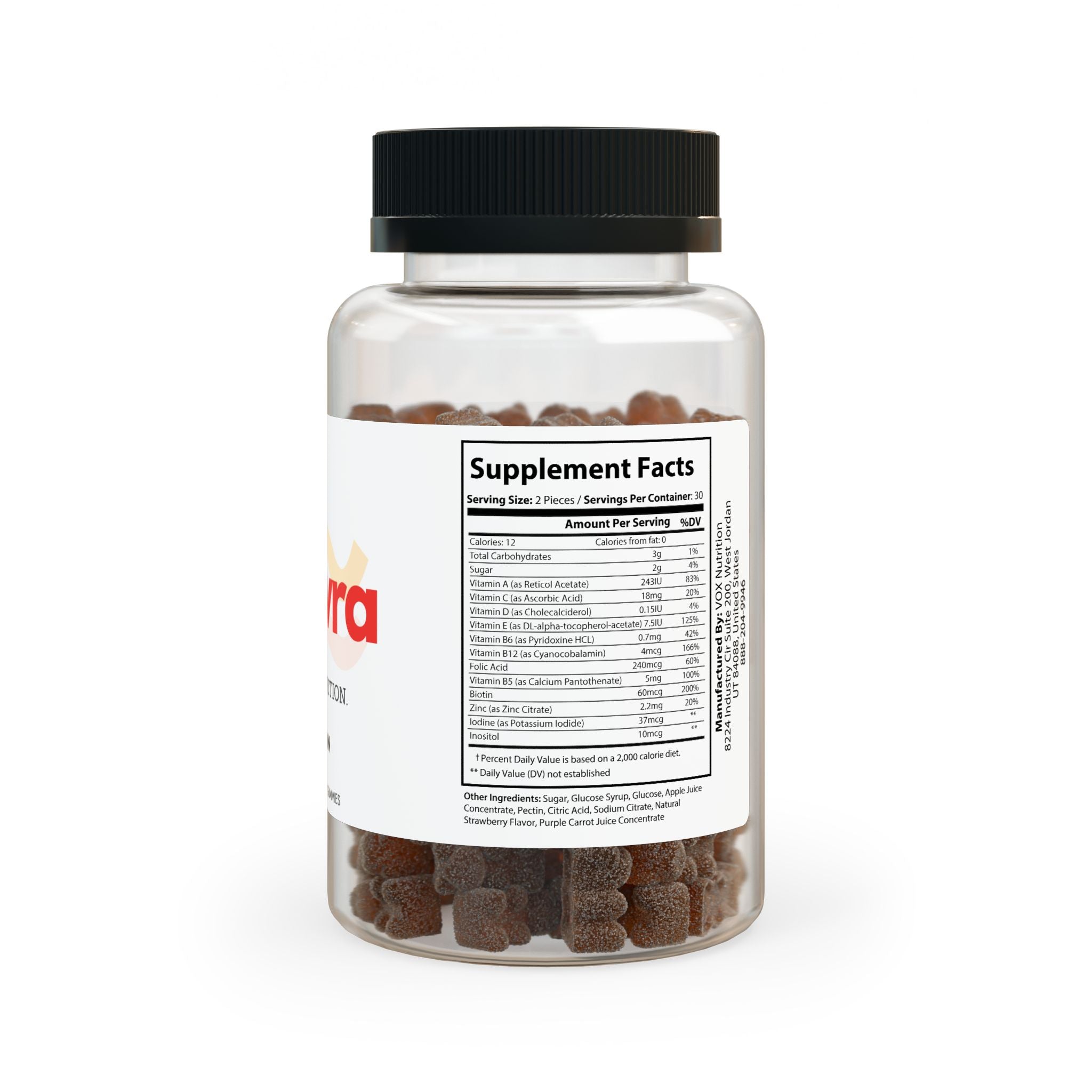 Multivra Multivitamin Gummies for Adults (60 Gummies) by Spee24, LLC