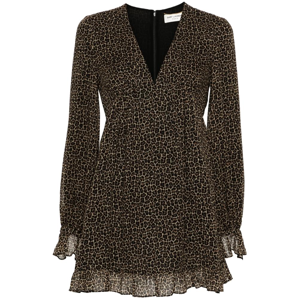 Saint laurent brown dresses - day dresses women