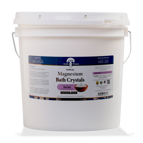 Magnesium Bath Crystals - Pure Magnesium Chloride Flakes for Relaxation & Muscle Relief