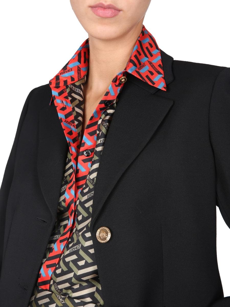 Versace Women Jacket With Medusa Button DestGlow