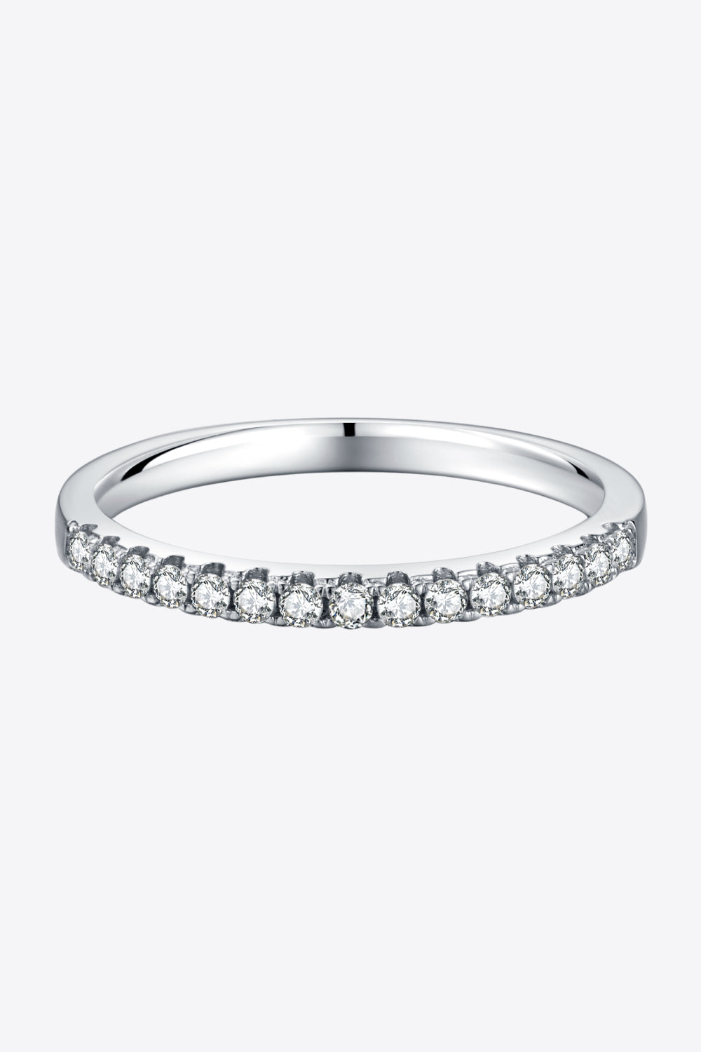 Sparkala™ Platinum-Plated Half-Eternity Ring by Sparkala