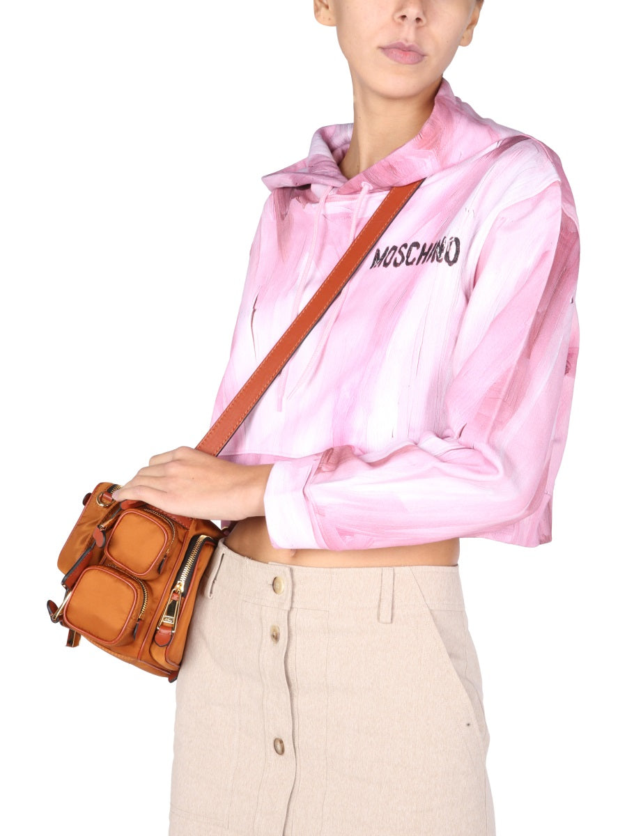 Moschino Women "Art Theme" Cropped Sweatshirt DestGlow