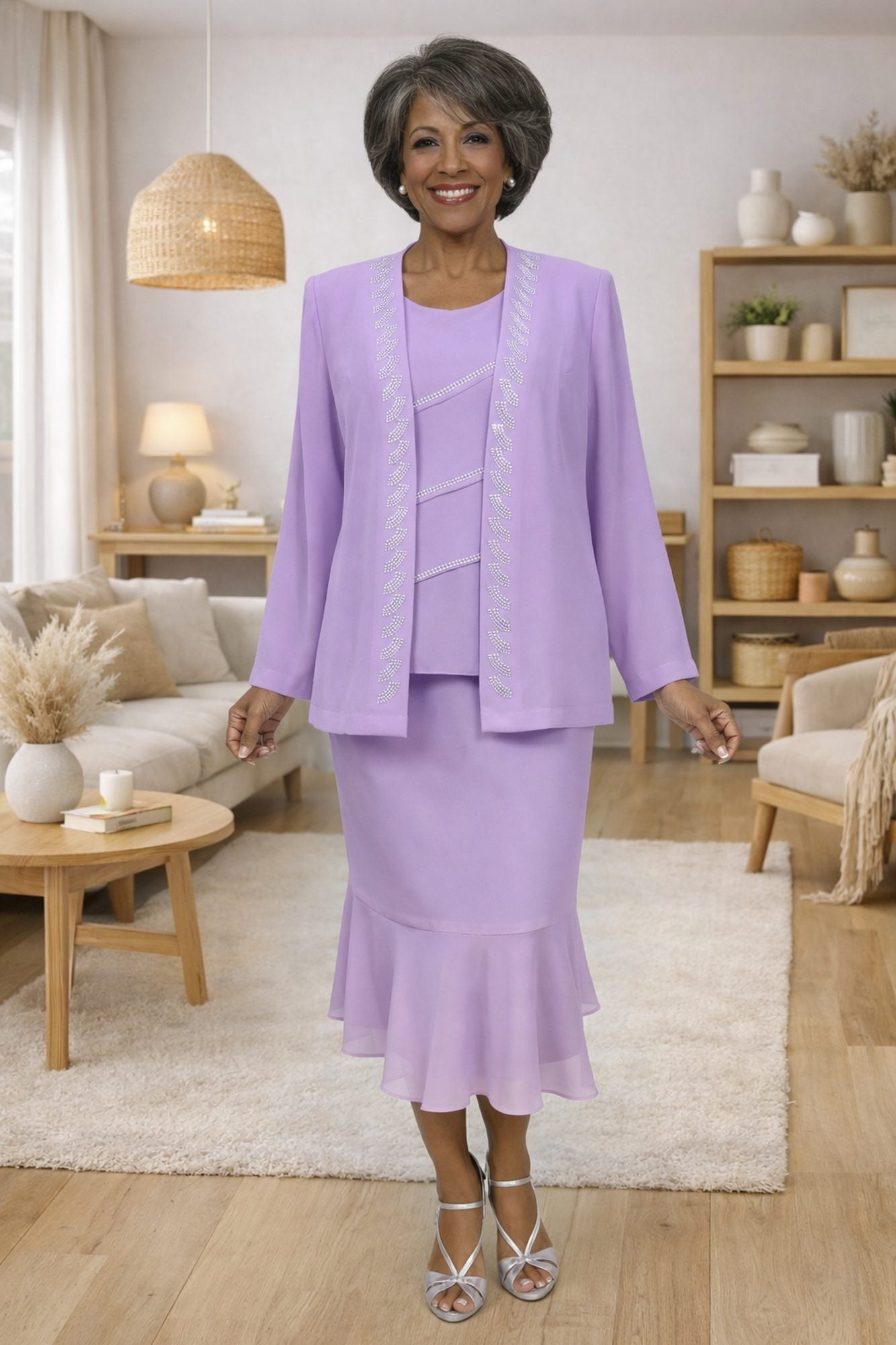 CLEARANCE - Hosanna 5577 Modest 3-Piece Outfit Set Ankle Length (Size 5XL) by DiscountDressShop
