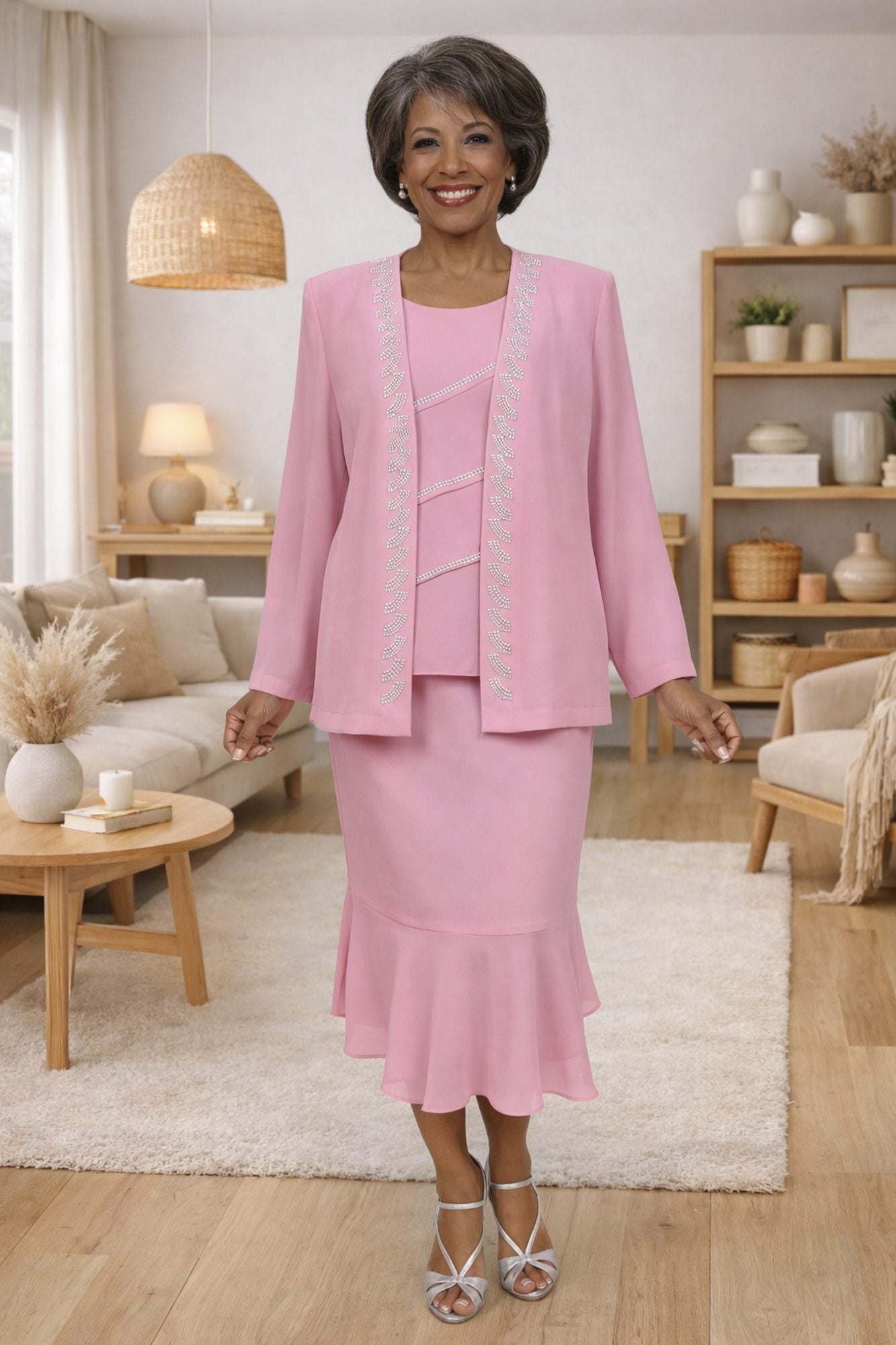 CLEARANCE - Hosanna 5577 Modest 3-Piece Outfit Set Ankle Length (Size 5XL) by DiscountDressShop
