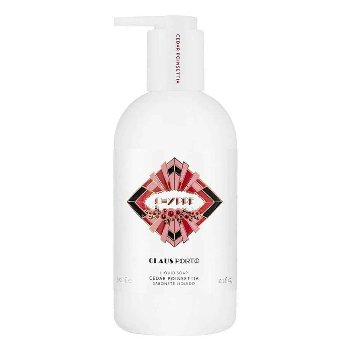 Claus Porto Chypre Cedar Poinettia Liquid Soap 10.1 oz