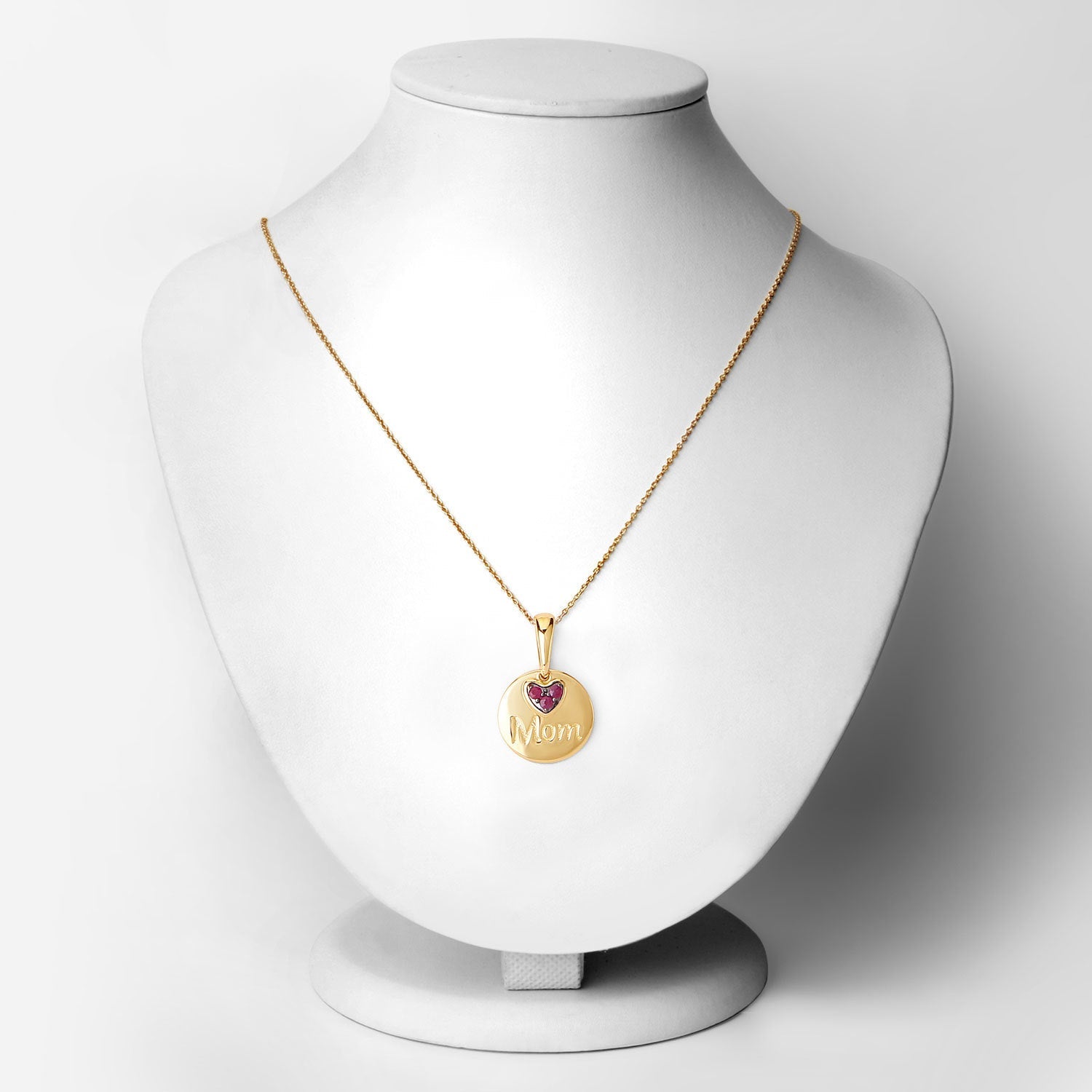 0.20 Carat Genuine Ruby .925 Sterling Silver Pendant by Bids.com