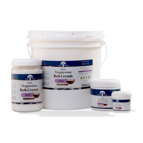 Magnesium Bath Crystals - Pure Magnesium Chloride Flakes for Relaxation & Muscle Relief