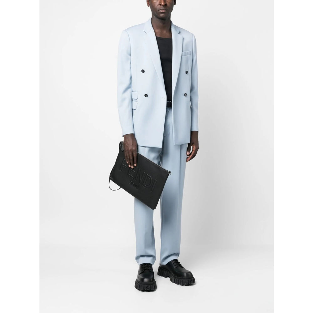 Fendi Black Clutch Bags Men by Luosophy