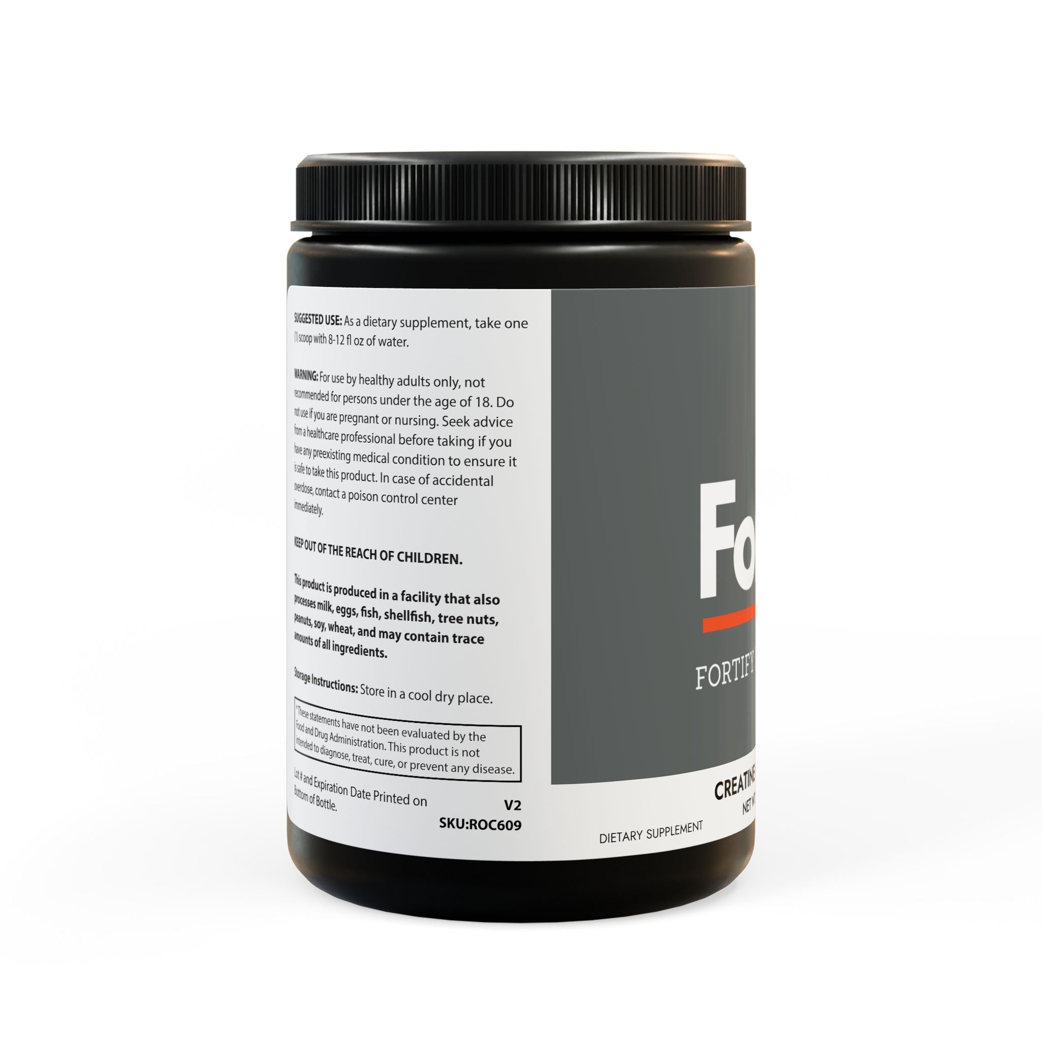 Fortiv Creatine Monohydrate Supplement 10oz by Spee24, LLC
