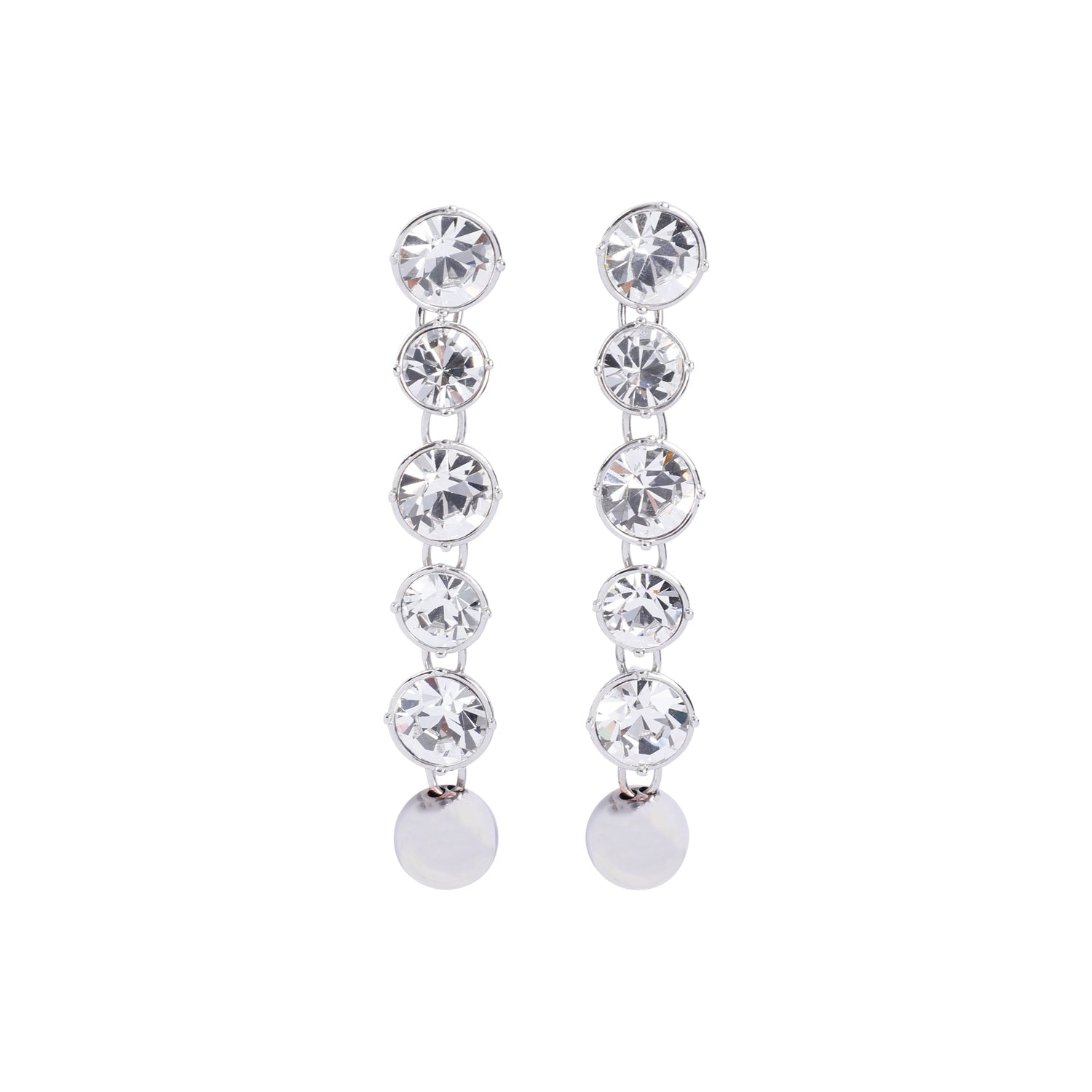 Jean Paul Gaultier Long Diamond Earrings Women by Luosophy