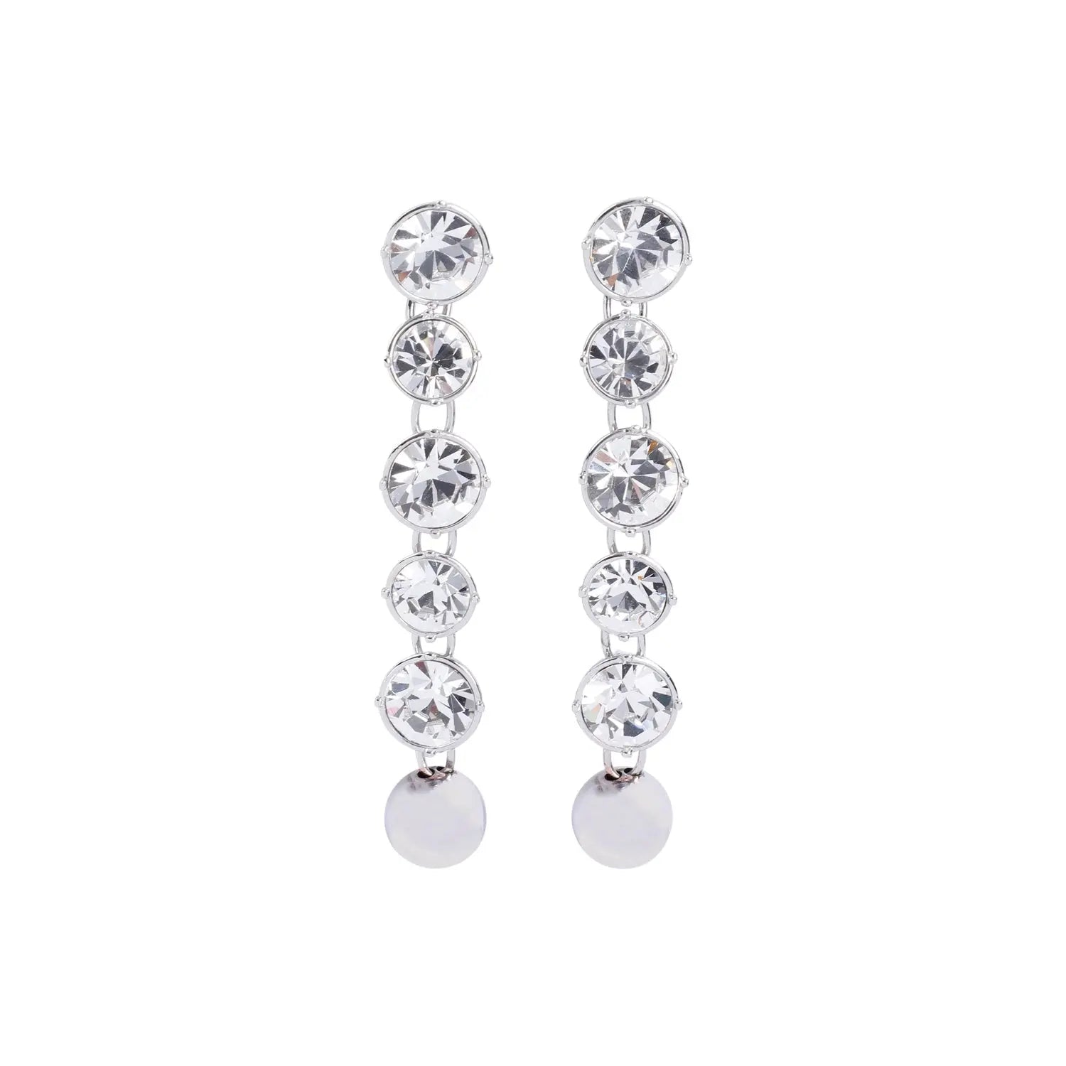 Jean Paul Gaultier Long Diamond Earrings Women