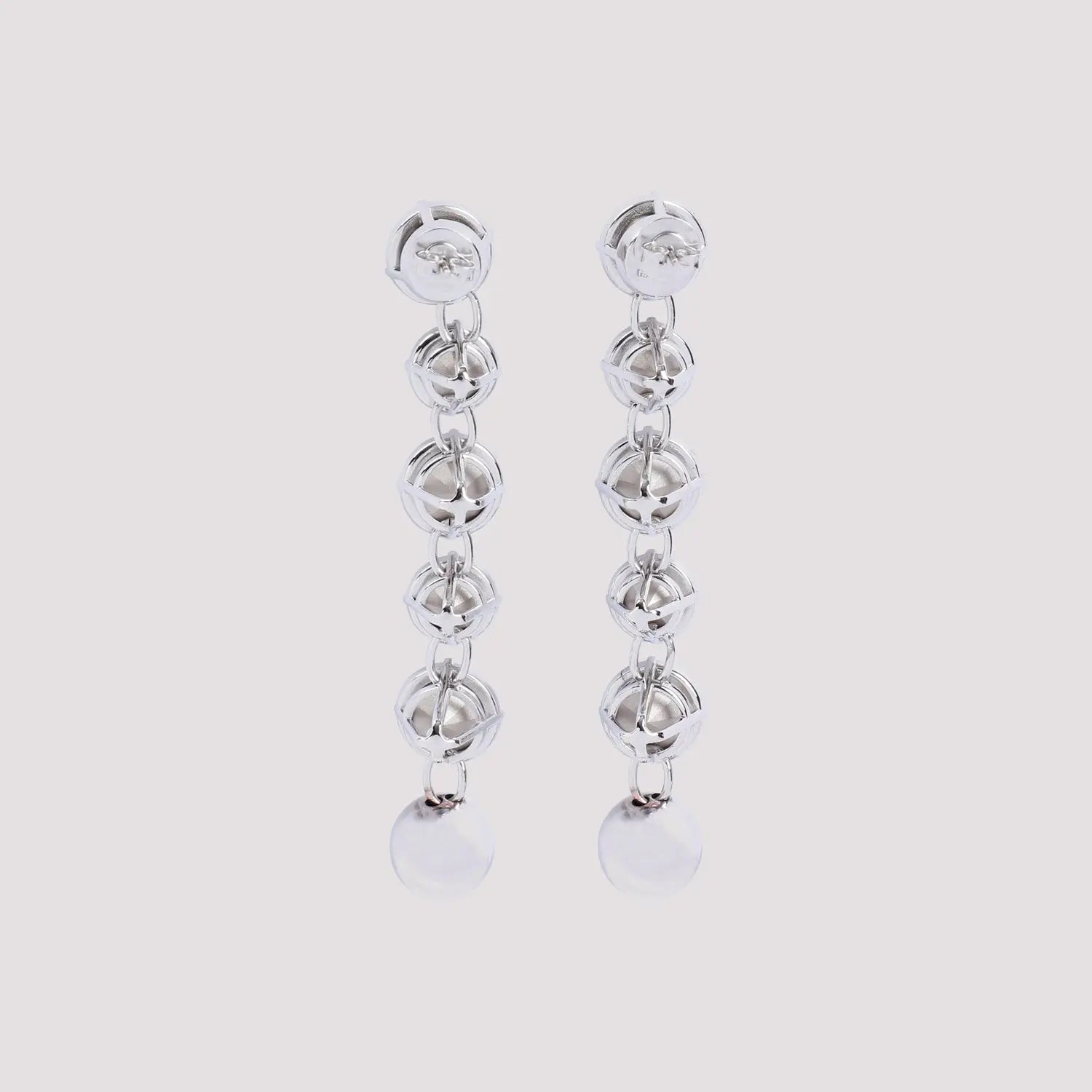 Jean Paul Gaultier Long Diamond Earrings Women